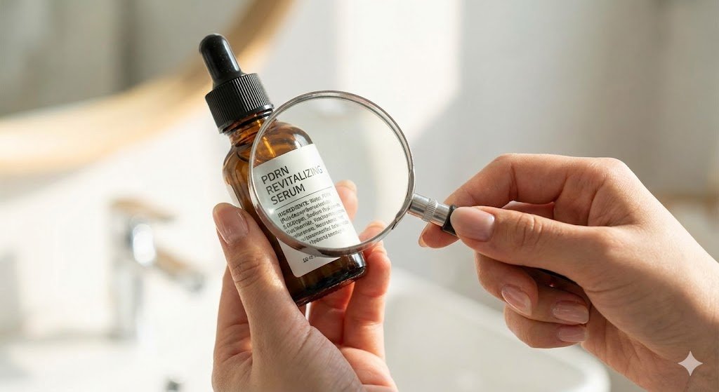 How to read PDRN concentration on skincare product labels